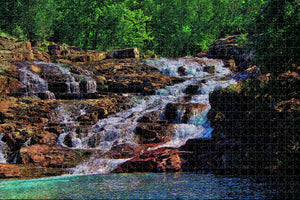 Rocky Falls Missouri USA Jigsaw Puzzle Wooden 1000 Piece