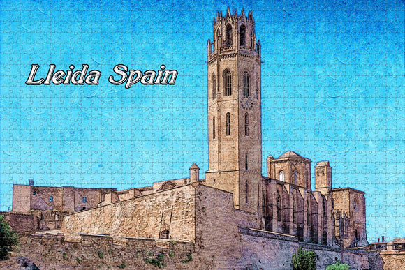 Spain Lleida Jigsaw Puzzle Wooden 1000 Piece