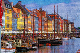 Denmark Nyhavn Copenhagen Jigsaw Puzzle Wooden 1000 Piece