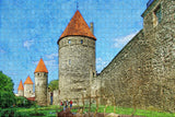 Estonia Tallinn Historic Center City Wall Jigsaw Puzzle Wooden 1000 Piece