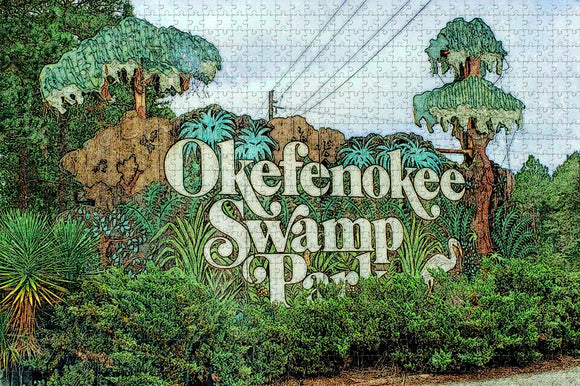 Waycross Okefenokee Swamp Park Georgia USA Jigsaw Puzzle Wooden 1000 Piece