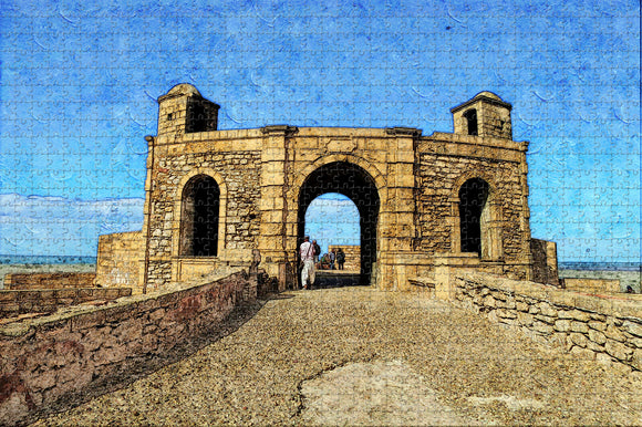 Morocco Essaouira Castle Jigsaw Puzzle Wooden 1000 Piece