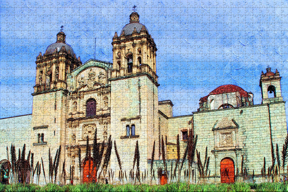 Mexico St. Domingo Guzman Temple Oaxaca Jigsaw Puzzle Wooden 1000 Piece