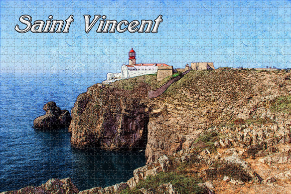 Portugal Cape Saint Vincent Jigsaw Puzzle Wooden 1000 Piece