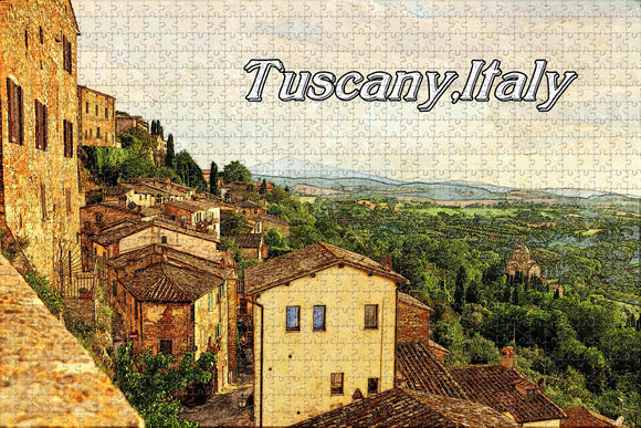 Tuscany Italy Jigsaw Puzzle Wooden 1000 Piece