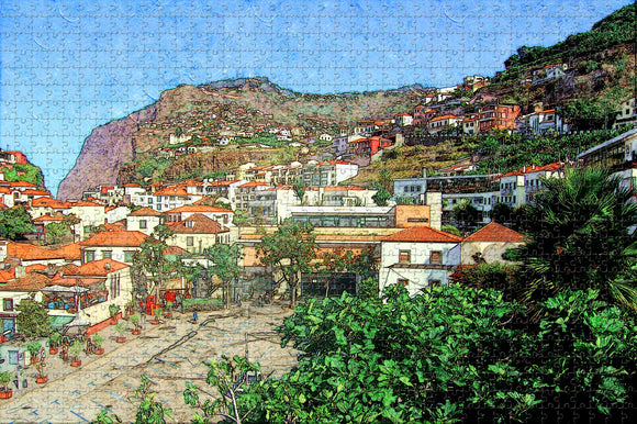 Portugal Pico Fort Madeira Jigsaw Puzzle Wooden 1000 Piece