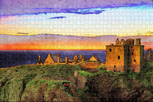 UK England Stonehaven Dunnottar Castle Jigsaw Puzzle Wooden 1000 Piece