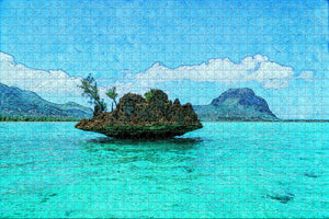 Mauritius Island Jigsaw Puzzle Wooden 1000 Piece