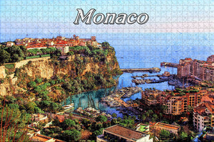 Monaco La Condamine Jigsaw Puzzle Wooden 1000 Piece