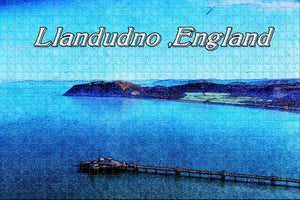 UK England Llandudno Harbour Pier Jigsaw Puzzle Wooden 1000 Piece