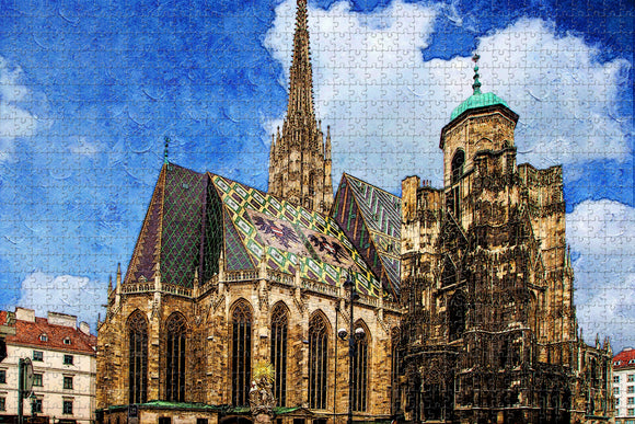 Austria St. Stephen's Cathedral Vienna Jigsaw Puzzle Wooden 1000 Piece