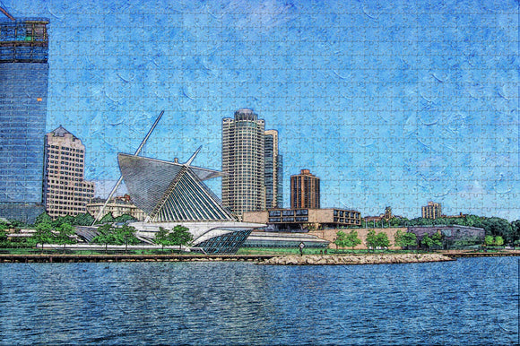 USA America Milwaukee Art Museum Jigsaw Puzzle Wooden 1000 Piece