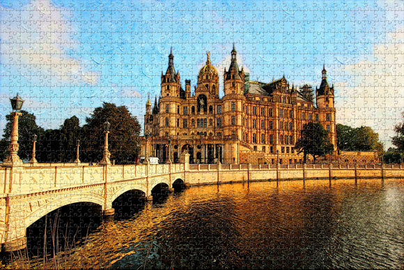 Schwerin Castle Germany Jigsaw Puzzle Wooden 1000 Piece