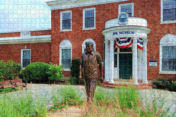 Деревянный пазл «Музей Хайаннис Кеннеди в Хайаннисе, Массачусетс, США», 1000 деталей