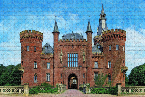 Germany Moyland Castle Jigsaw Puzzle Wooden 1000 Piece