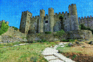 Castle Obidos Portugal Jigsaw Puzzle Wooden 1000 Piece