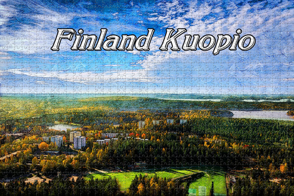 Finland Kuopio Jigsaw Puzzle Wooden 1000 Piece