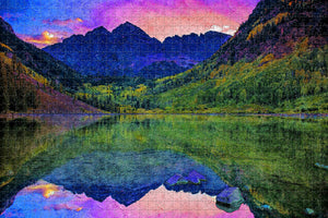 Aspen Maroon Bells USA Jigsaw Puzzle Wooden 1000 Piece