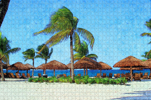 Mexico Akumal Beach Jigsaw Puzzle Wooden 1000 Piece