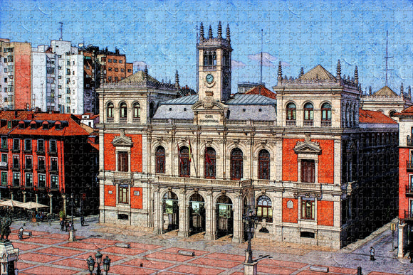 Spain Mayor Square Valladolid Jigsaw Puzzle Wooden 1000 Piece