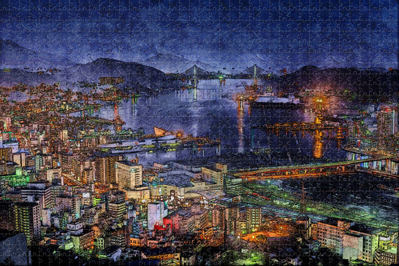 Japan Mount Inasayama Nagasaki Jigsaw Puzzle Wooden 1000 Piece