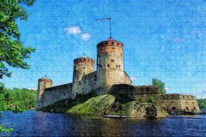 Finland Savonlinna Olavinlinna Castle Jigsaw Puzzle Wooden 1000 Piece