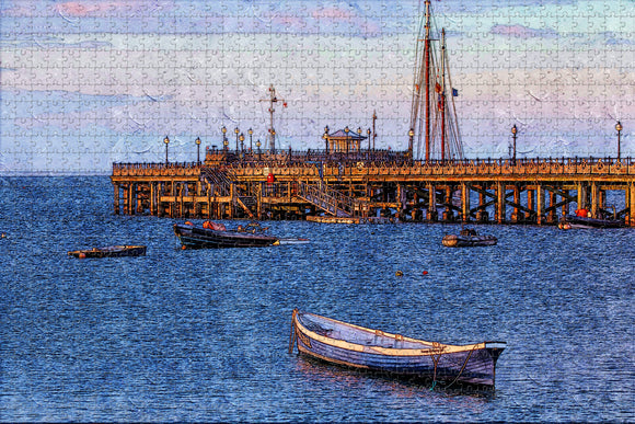 UK England Swanage Pier Jigsaw Puzzle Wooden 1000 Piece