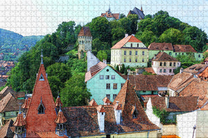 Castelul Bran Sighisoara Romania Jigsaw Puzzle Wooden 1000 Piece