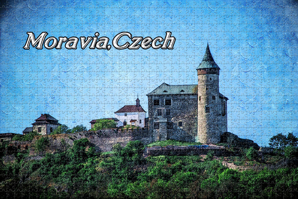 Czech Castle Moravia Jigsaw Puzzle Wooden 1000 Piece