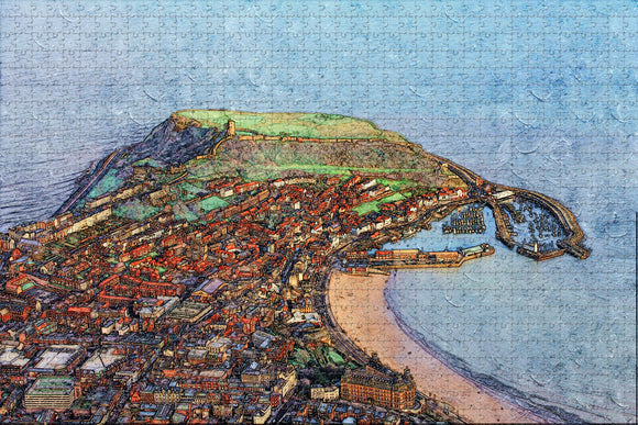 UK England Scarborough Beach Jigsaw Puzzle Wooden 1000 Piece