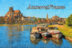 France Auxerre Jigsaw Puzzle Wooden 1000 Piece