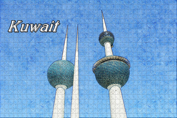 Kuwait Towers Jigsaw Puzzle Wooden 1000 Piece