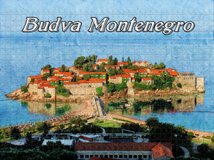 Old Town Budva Montenegro Jigsaw Puzzle Wooden 1000 Piece