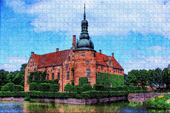 Sweden Vittskovle Castle Kristianstad Jigsaw Puzzle Wooden 1000 Piece