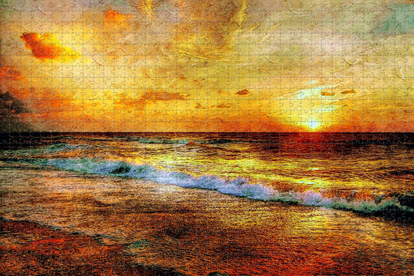 Denmark Henne Strand North Sea Jigsaw Puzzle Wooden 1000 Piece