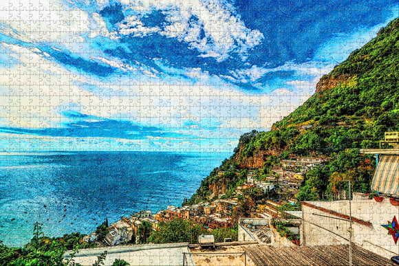 Italy Positano Jigsaw Puzzle Wooden 1000 Piece