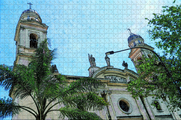 Uruguay Church Matrix Montevideo Jigsaw Puzzle Wooden 1000 Piece