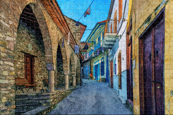 Cyprus Pano Lefkara Jigsaw Puzzle Wooden 1000 Piece