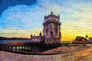 Portugal Belem Tower Lisbon Jigsaw Puzzle Wooden 1000 Piece