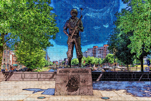 Netherlands Holland Rotterdam Memorial Marine Jigsaw Puzzle Wooden 1000 Piece