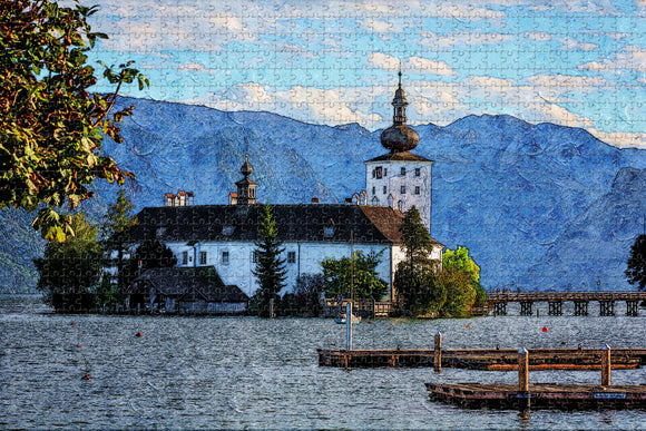 Austria Gmunden Castle Venue Jigsaw Puzzle Wooden 1000 Piece