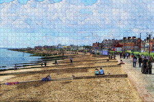 UK England Felixstowe Beach Jigsaw Puzzle Wooden 1000 Piece