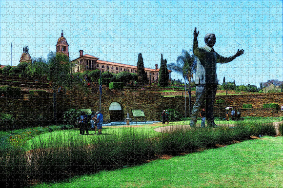 South Africa Nelson Mandela Square Johannesburg Jigsaw Puzzle Wooden 1000 Piece