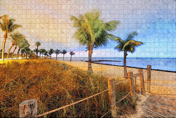 Key West Beach USA Jigsaw Puzzle Wooden 1000 Piece