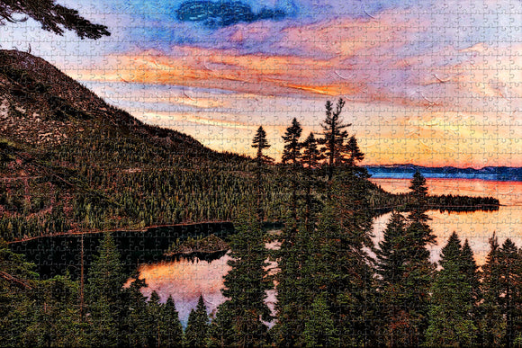 Lake Tahoe California Emerald Bay USA Jigsaw Puzzle Wooden 1000 Piece