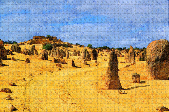 Australia Nambung National Park Cervantes Jigsaw Puzzle Wooden 1000 Piece