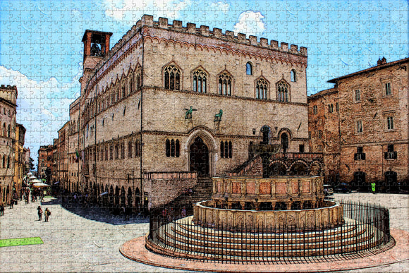 Umbria Perugia Italy Jigsaw Puzzle Wooden 1000 Piece