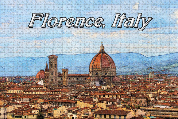 Italy Old Town Florence Jigsaw Puzzle Wooden 1000 Piece