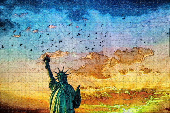 Statue of Liberty New York USA Jigsaw Puzzle Wooden 1000 Piece