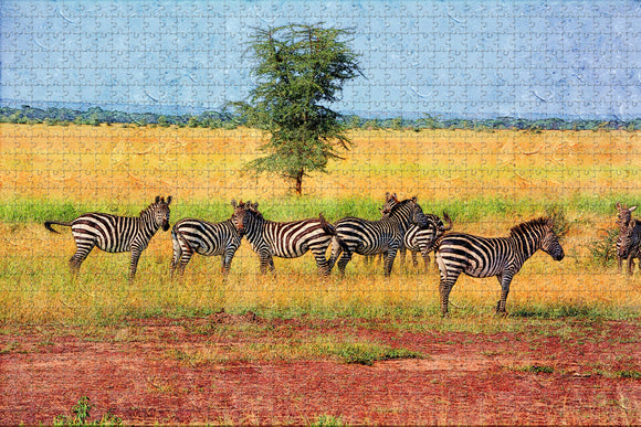 Zebra Arusha Tanzania Jigsaw Puzzle Wooden 1000 Piece